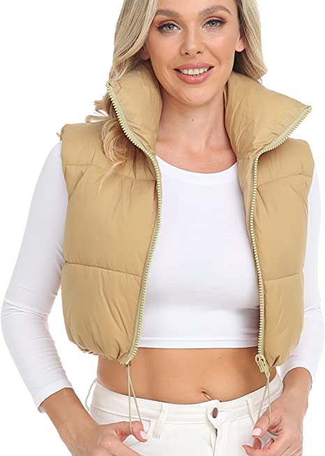 Damjacka Kort Buffertväst Modern Design Hållbart Material-5