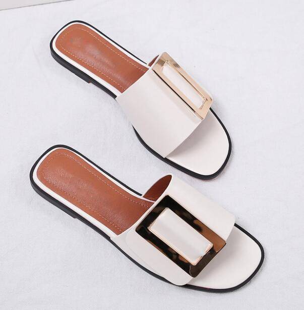 Variant image for Dam Sandaler Platt Sula med Metall Dekoration i PU och Gummi-2