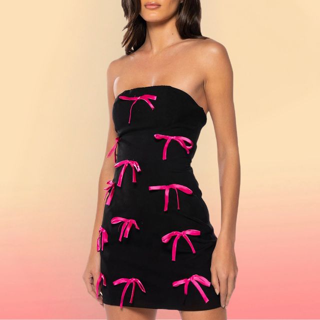 Variant image for Dam Klänning Mini Med Kontrastöglor 100% Polyester-1