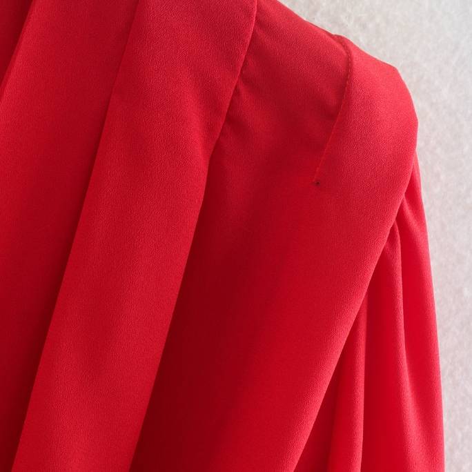 Dam Bodysuit Långärmad Chiffon Polyester Elegant Styling 3