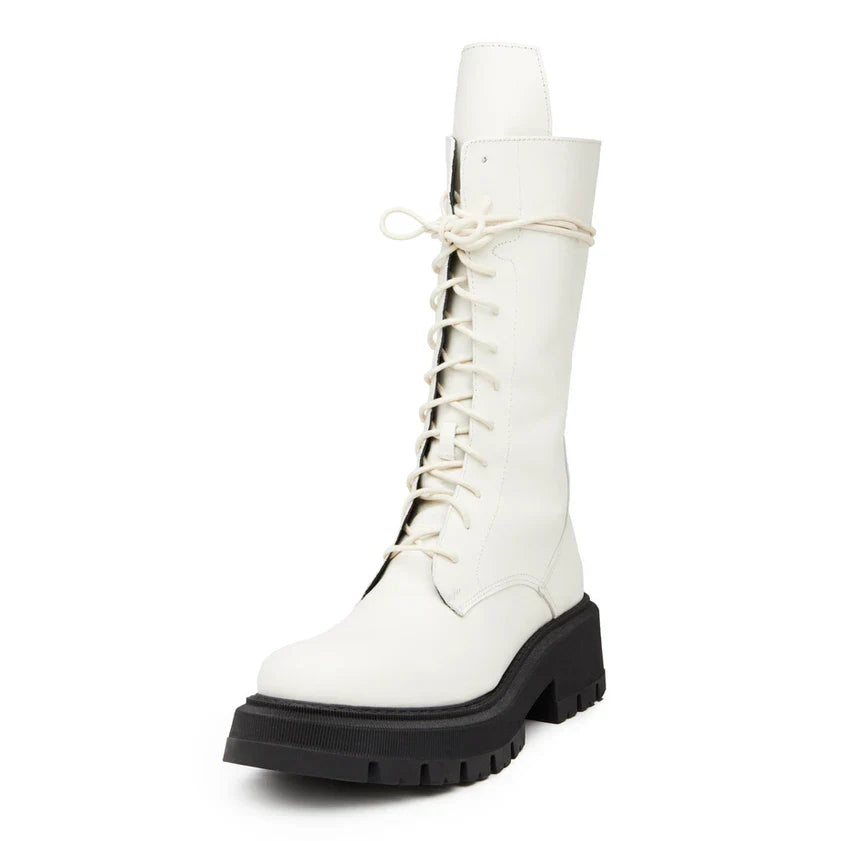 Variant image for Dam Stövlar Spetsdesign Ekosläder med Justerbar Snörning-7