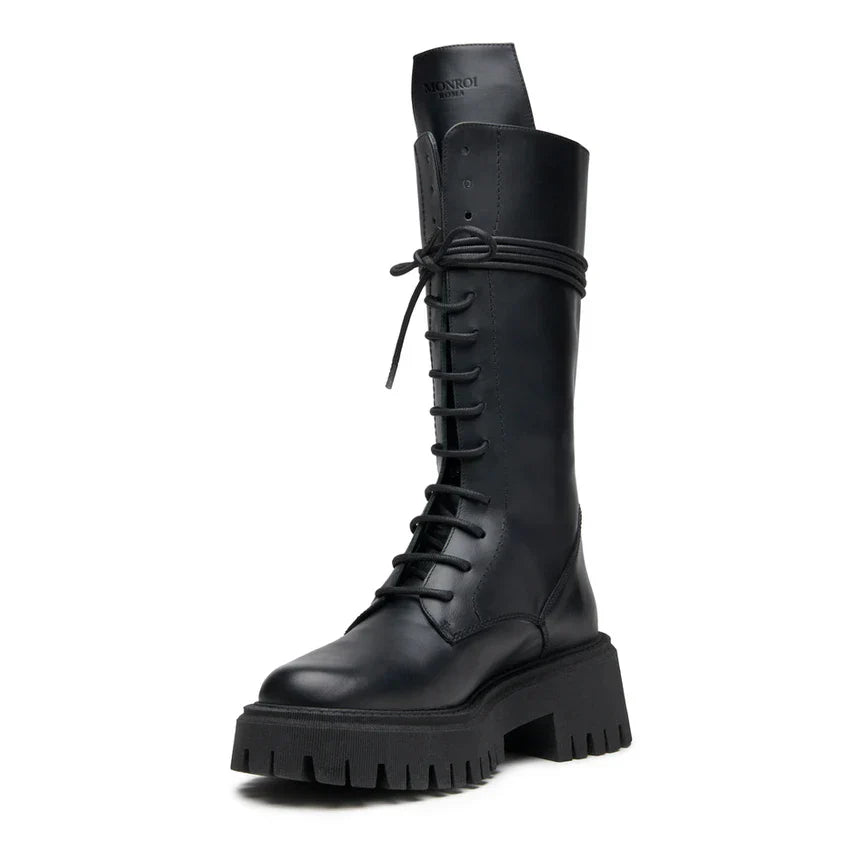 Variant image for Dam Stövlar Spetsdesign Ekosläder med Justerbar Snörning-1