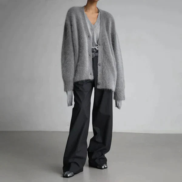Dam Loungewear Mysig Couture i Högkvalitativt Kashmirmaterial-4