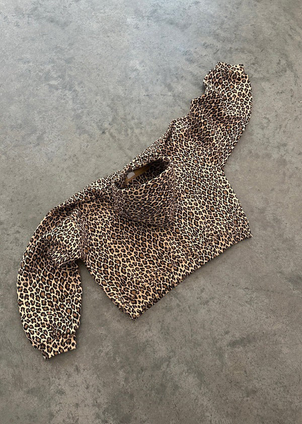Dam Hoodie och Joggingbyxor Set Leopardmönster Polyester Blend-4