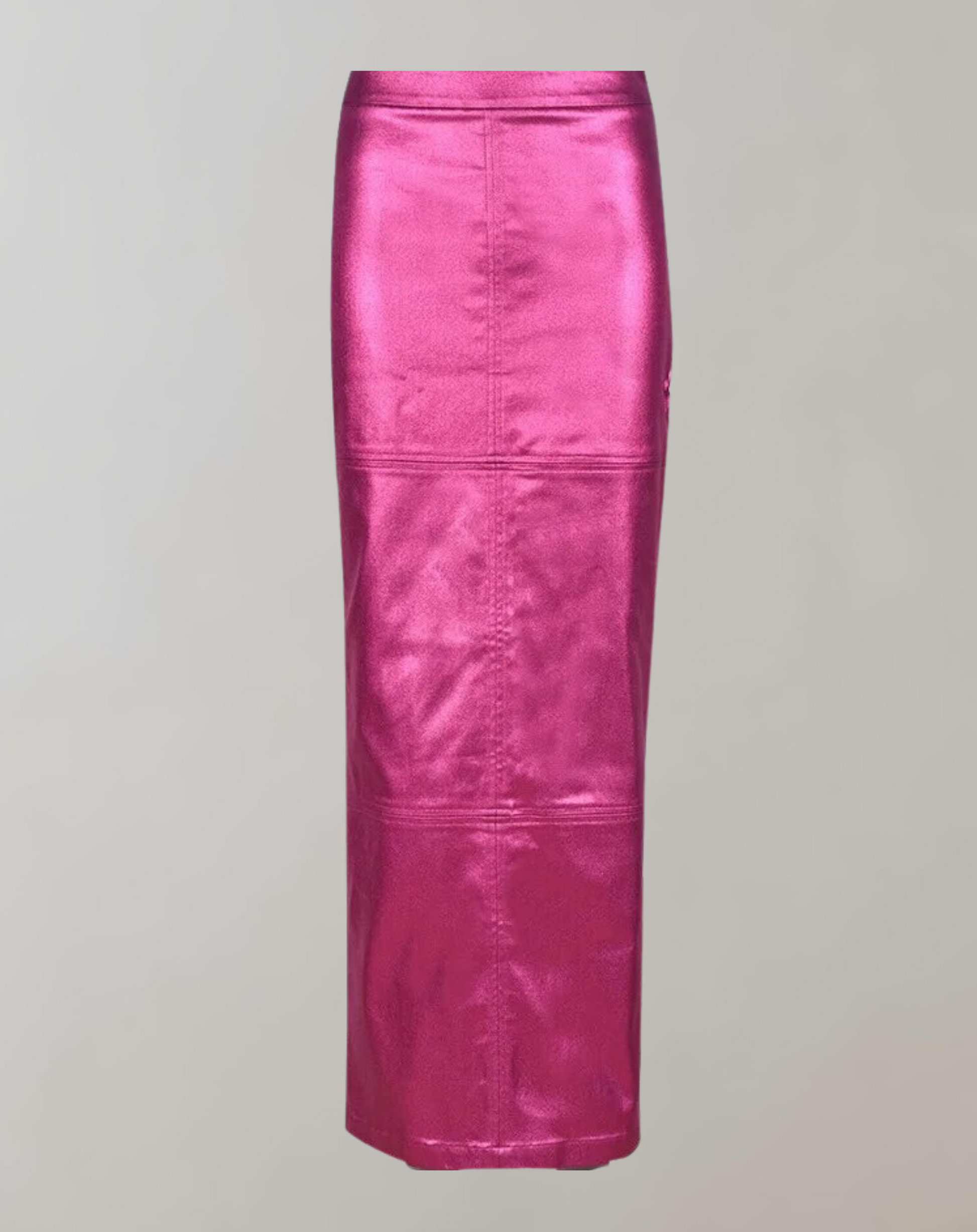 Variant image for Kvinnors Lång Kjol Hög Midja Metalliskt Tyg Maxi-5
