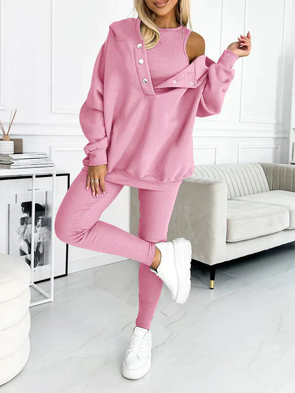 Svart Hoodie Dam - Modern Huvtröja i Mjuk Material för Komfort och Stil, Perfekt för Avslappnade Dagar 5