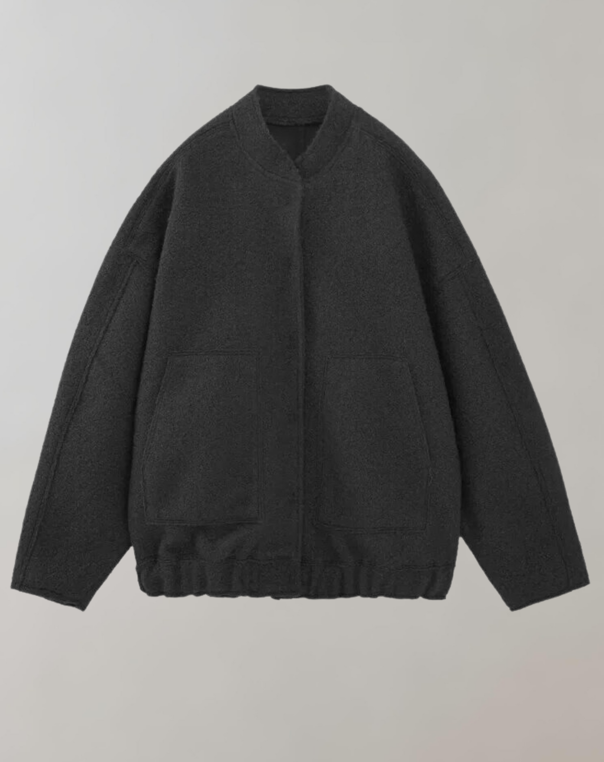 Damjacka Bomber Avslappnad Polyester med Dekorativ Design 12