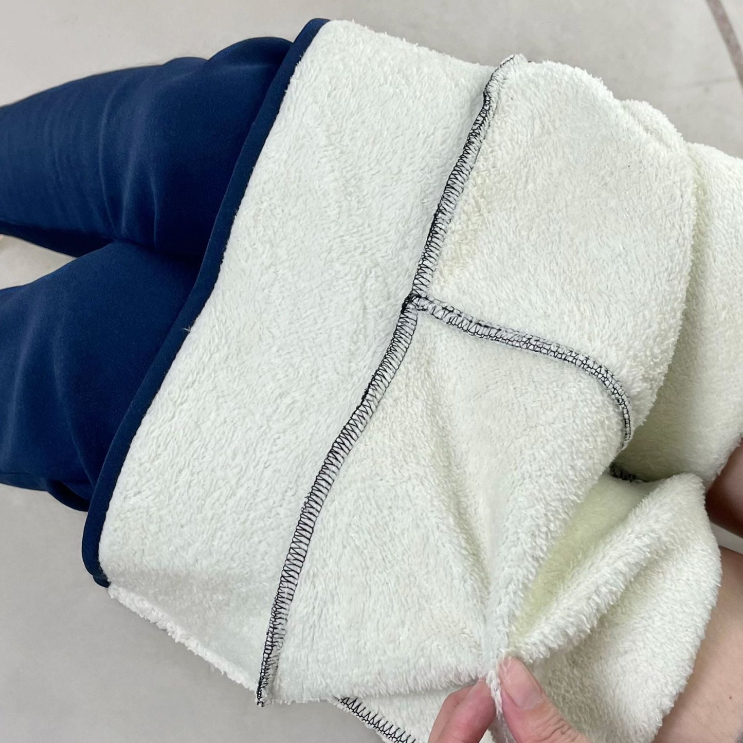 Damleggings Hög Midja Fleece Foder för Kalla Vinterdagar-5