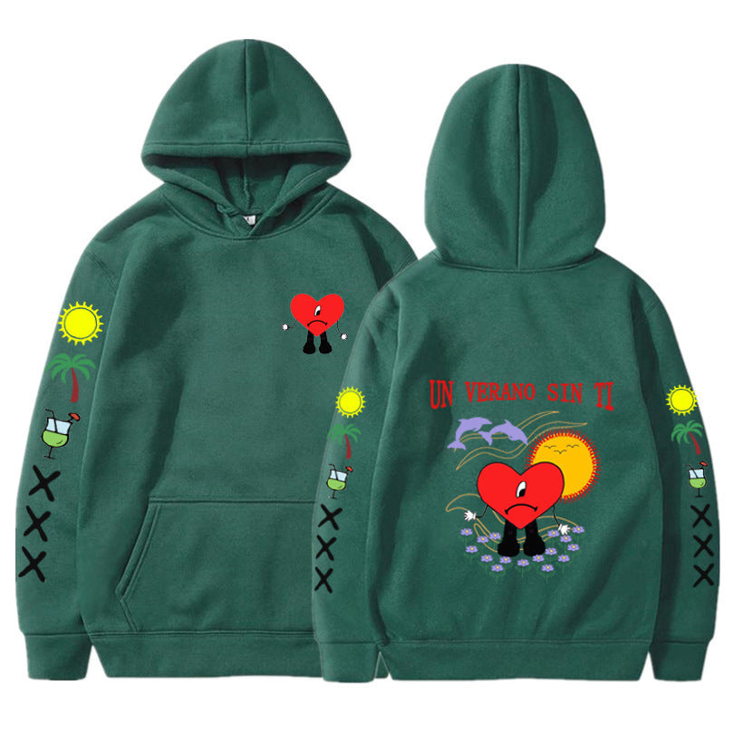 Variant image for Unisex Hoodie Flerfärgad Polyester Casual Komfort-7