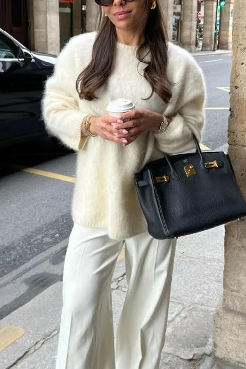 Variant image for Dam Tröja Crewneck Avslappnad Bomull och Polyester-7