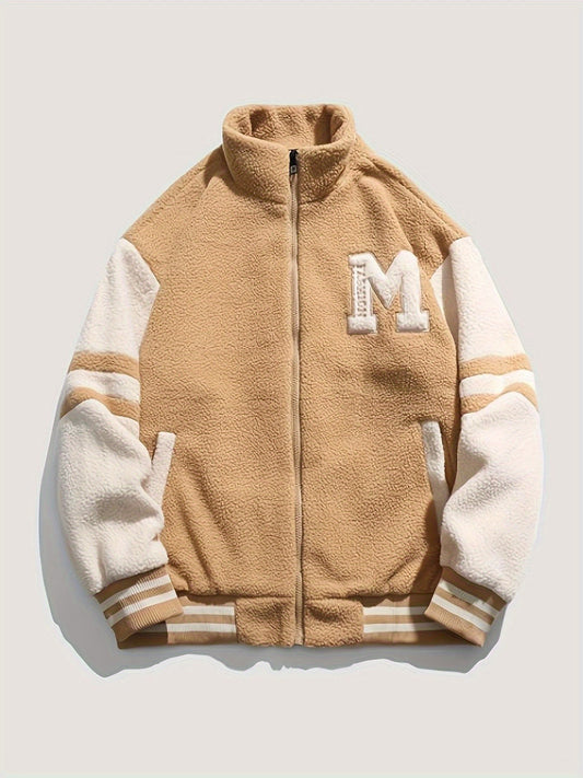 Kvinnors Fritidsjacka Med Tryck Fleece-1