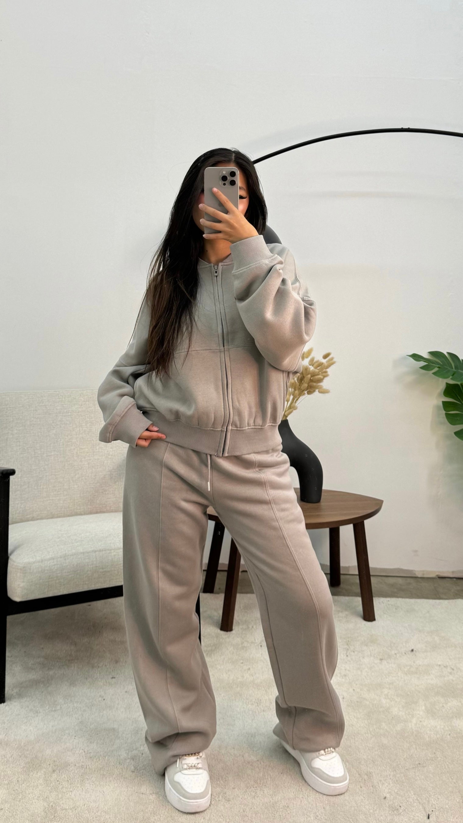 Kvinnors Loungewear Set Avslappnad Mjuk Bomull-2