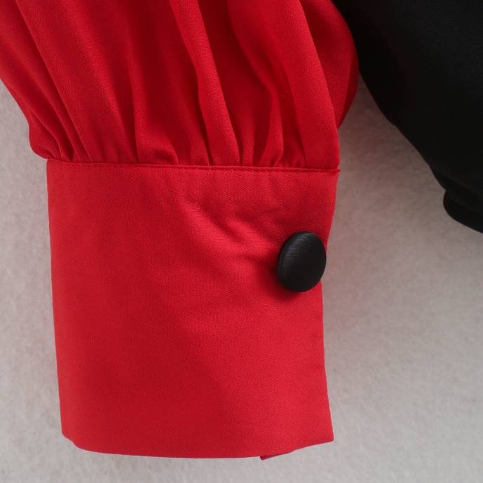 Dam Bodysuit Långärmad Chiffon Polyester Elegant Styling 5