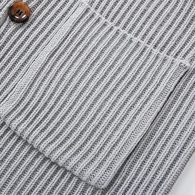 Dam Lång Kofta Stickad Akryl Modern Design-4