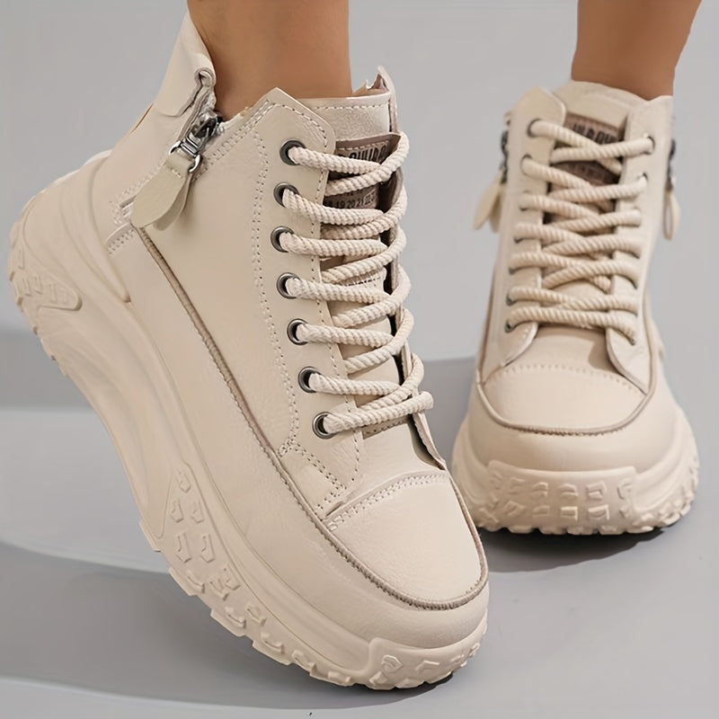 Variant image for Dam Sneakers Ankelhöga Plattform Textil Casual-17