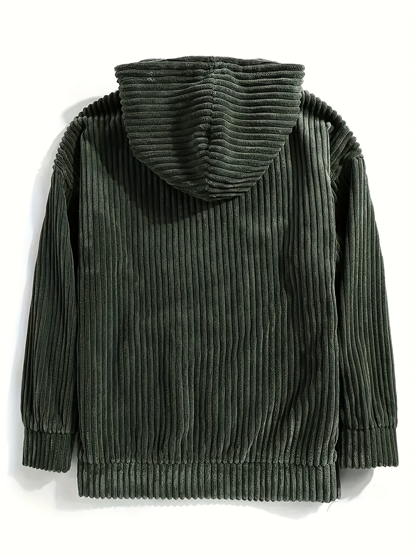 Hoodie Herr Minimalistisk Design Mjuk Bomull-3