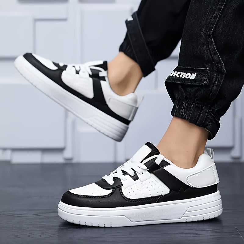 Mäns Sneakers Plattform Casual PU Tyg-6