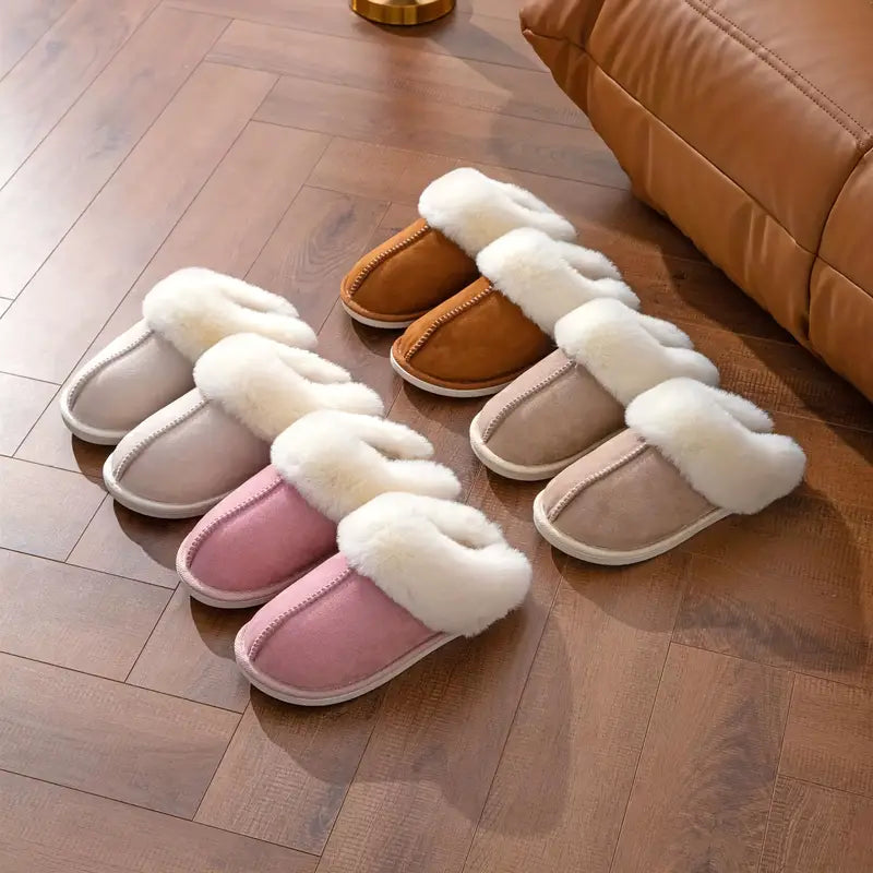 Unisex Tofflor Varm Foder Icke-Slip Gummi-5
