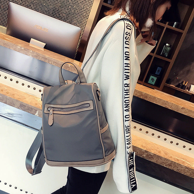 Kvinnors Multifunktionell Ryggsäck Nylon Elegant Minimalistisk-4