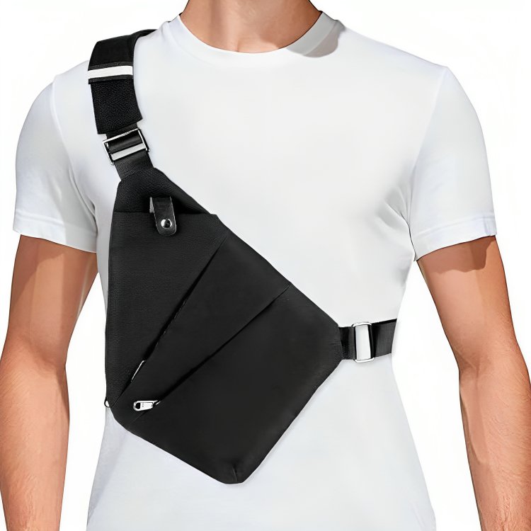 Unisex Crossbody Väska Vattentålig Robust Material Med Djupa Fickor 2
