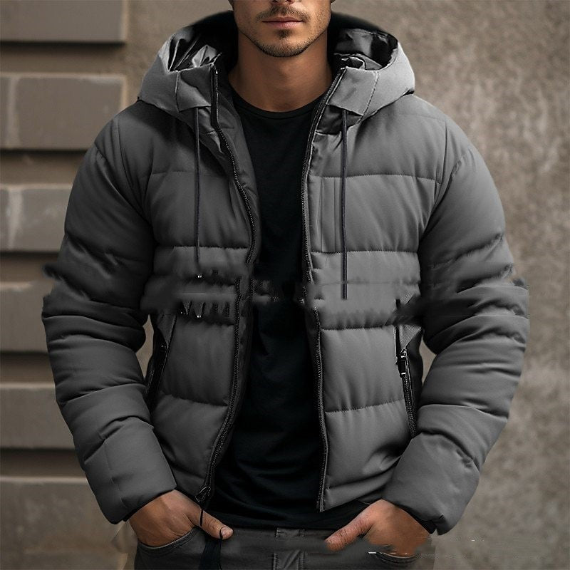 Damjacka Nedjacka Med Huva Justerbar Passform Tjockt Quiltat Material-4