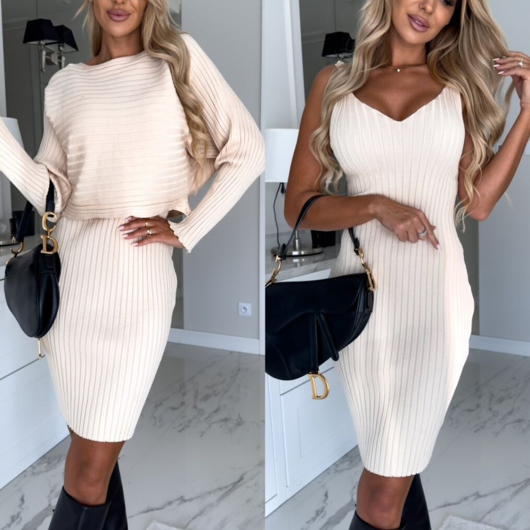 Damklänning med Tröja i Mjuk Material – Ärmlös, Avslappnad Passform för Vardags- och Feststil, Storlekar S-XL 10