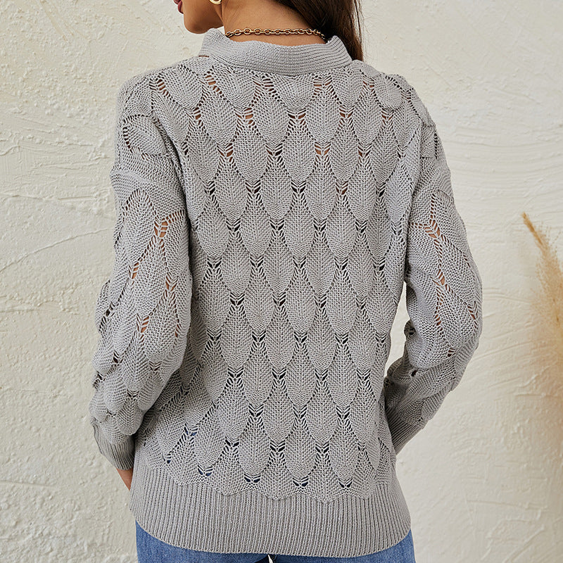 Stickad Dam Tröja i Elegant Design – 100% Akryl, Bekväm Passform för Vardag och Fest, Finns i S-XL 5