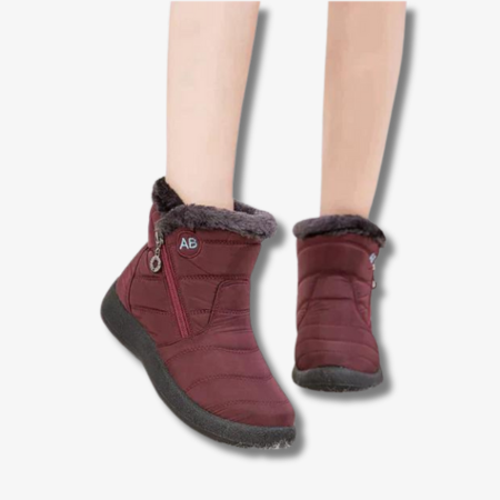 Dam Vinterstövlar Syntetiska Isolerande Komfort Stiliga Design-4