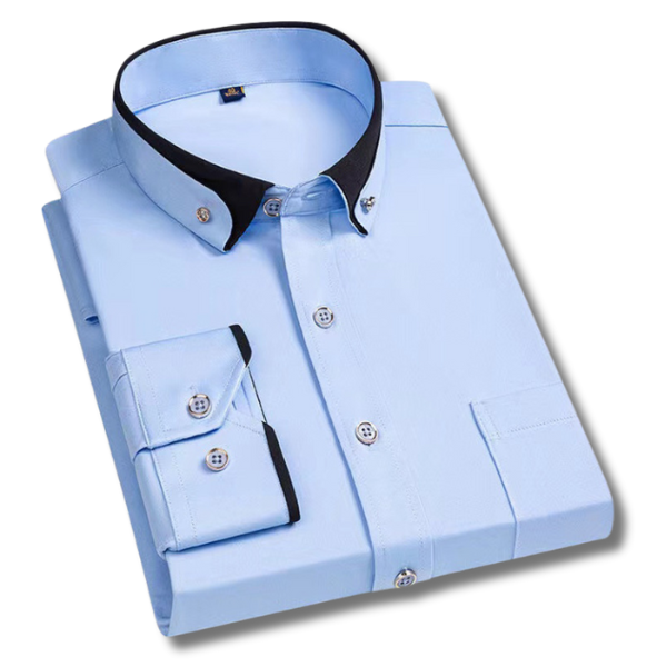 Variant image for Herrskjorta Långa Ärmar Formell Högkvalitativ Bomull Polyester-31