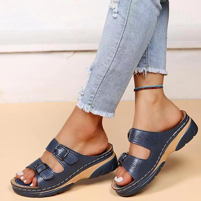 Dam Sandaler Ortopediska Stödjande Gelosula Lätt EVA Material-6