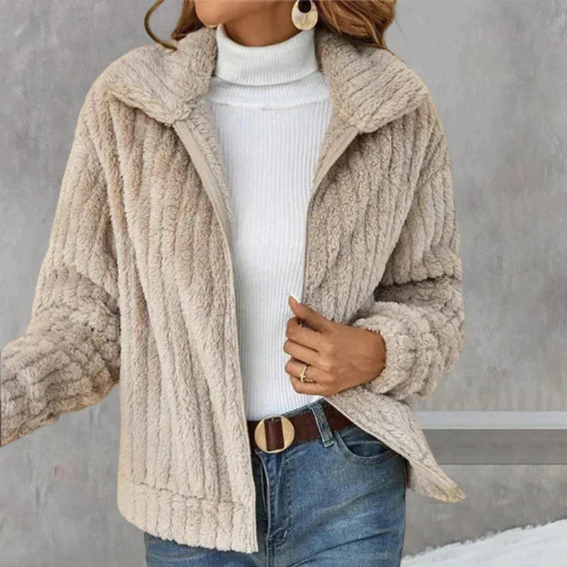 Dam Fleecejacka Modern Chic Fleece för Komfort och Stil-5