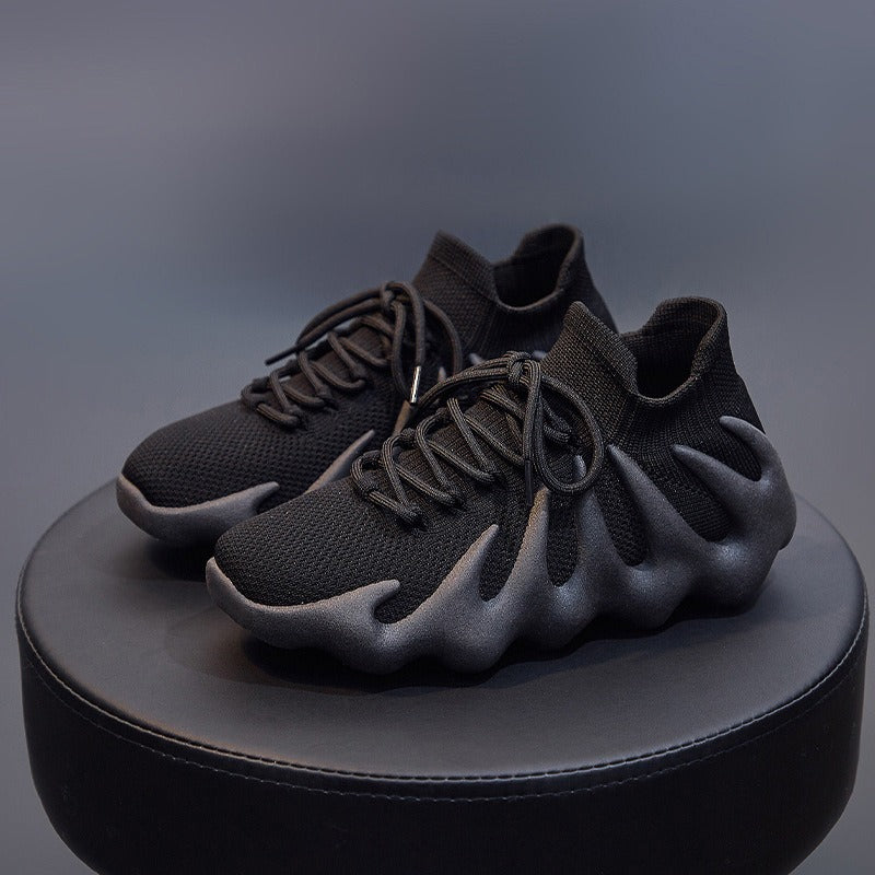 Variant image for Dam Sneakers Flammönster Andningsbart Fly Woven Tyg-13