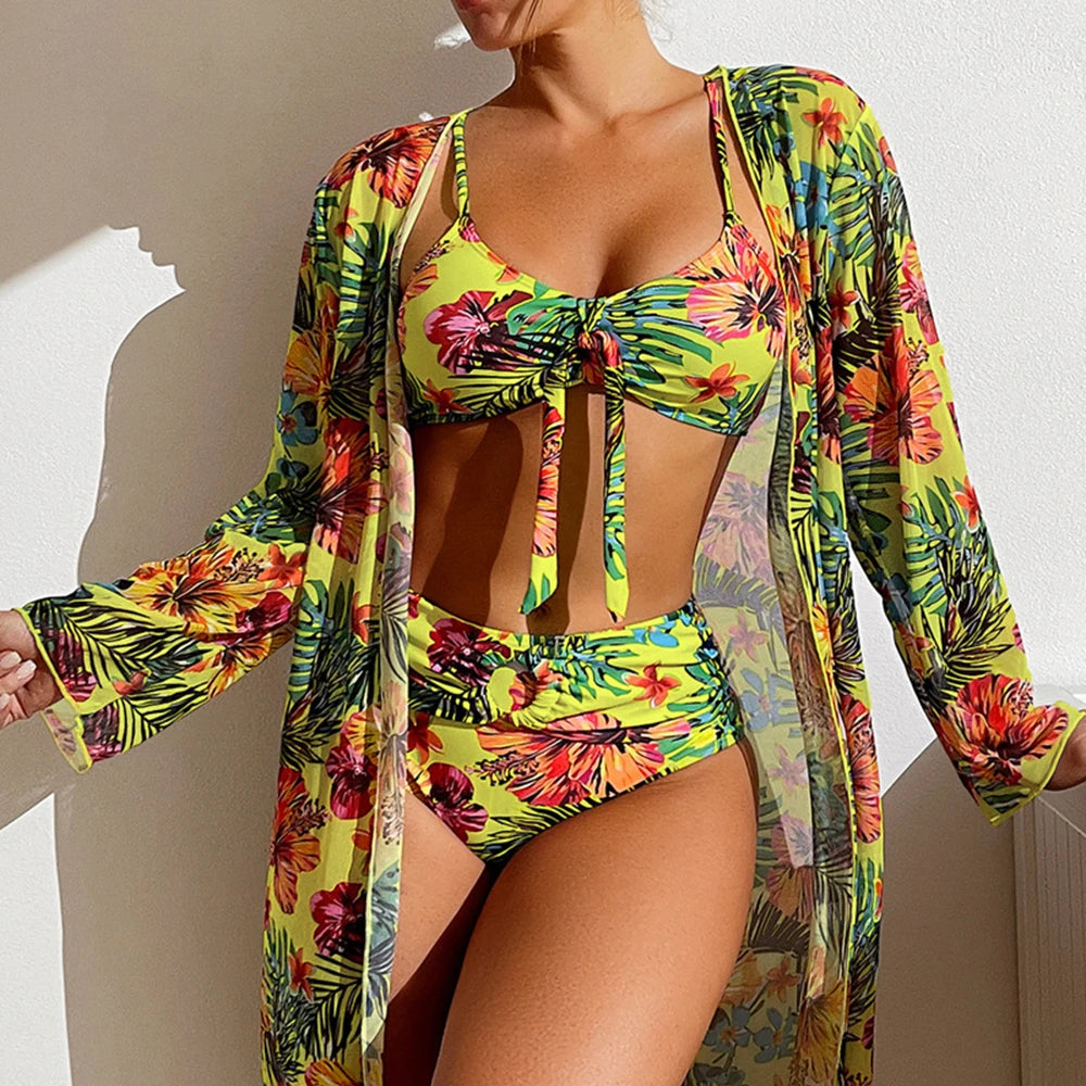 Dam Bikini Set Trendig Högkvalitativ Polyester och Elastan 14