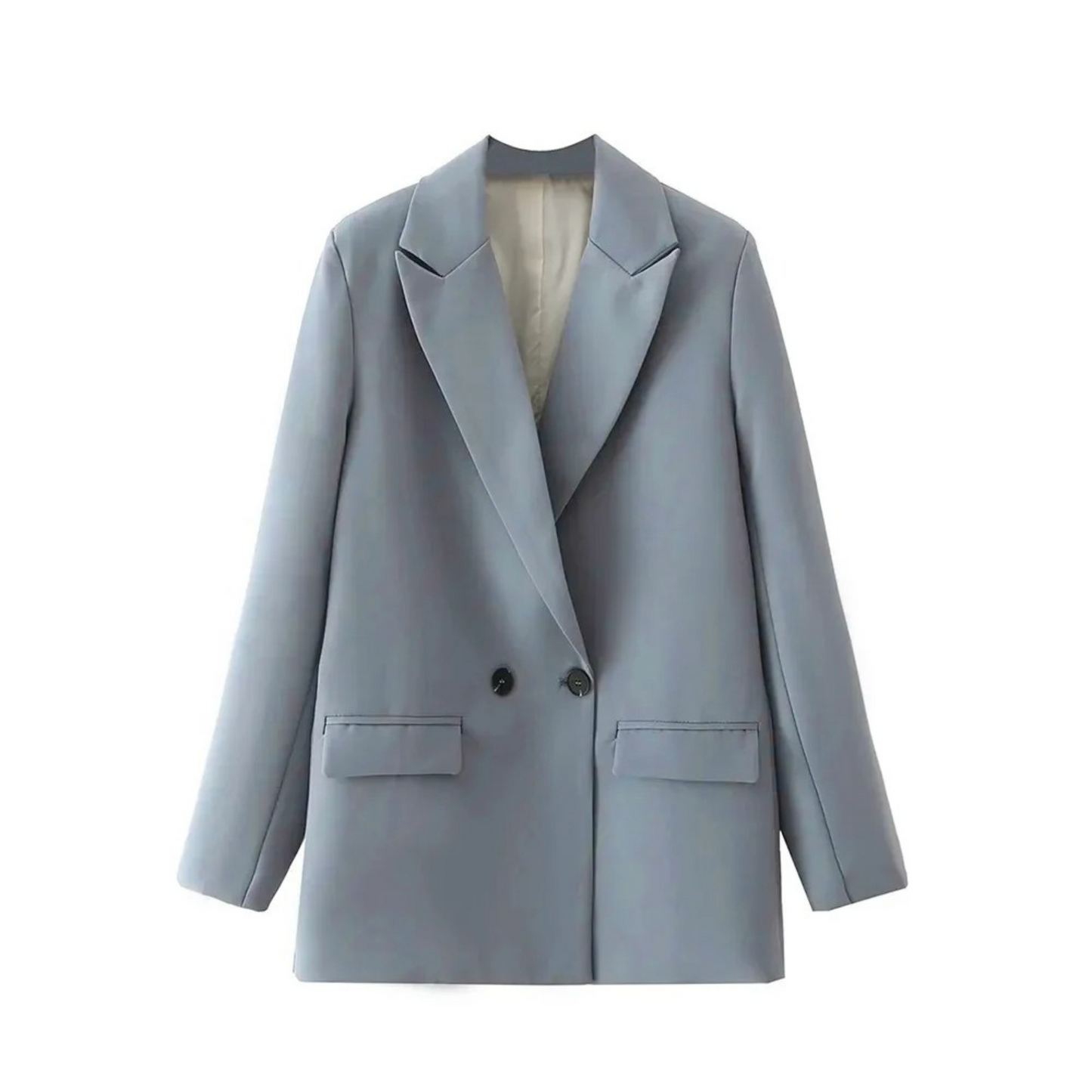 Variant image for Dam Blazer Två-Radig Vintage Stil Polyester Smal Silhuett-22