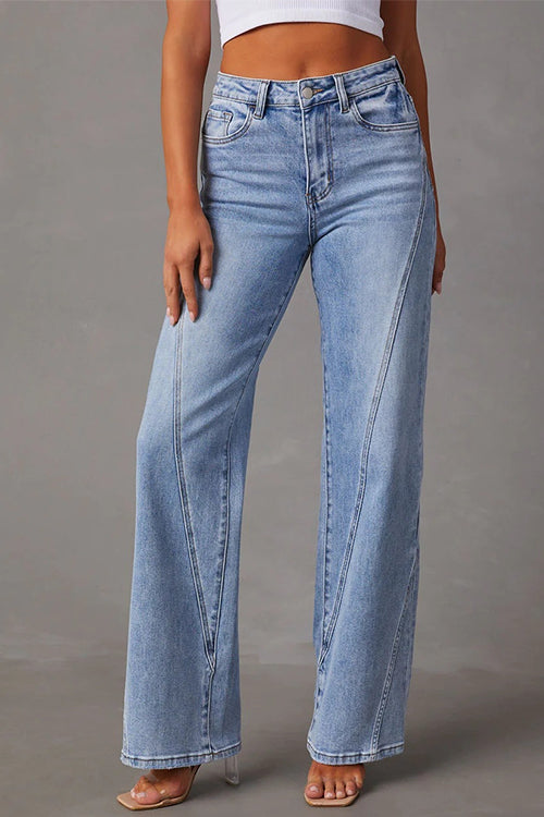 Dam Raka Ben Jeans Splice Bomull Polyester-1