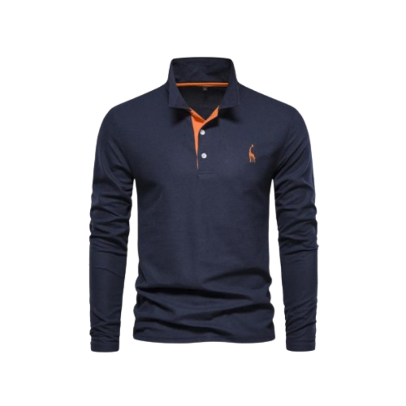Herr Polo Skjorta Klassisk Design 100% Bomull 14