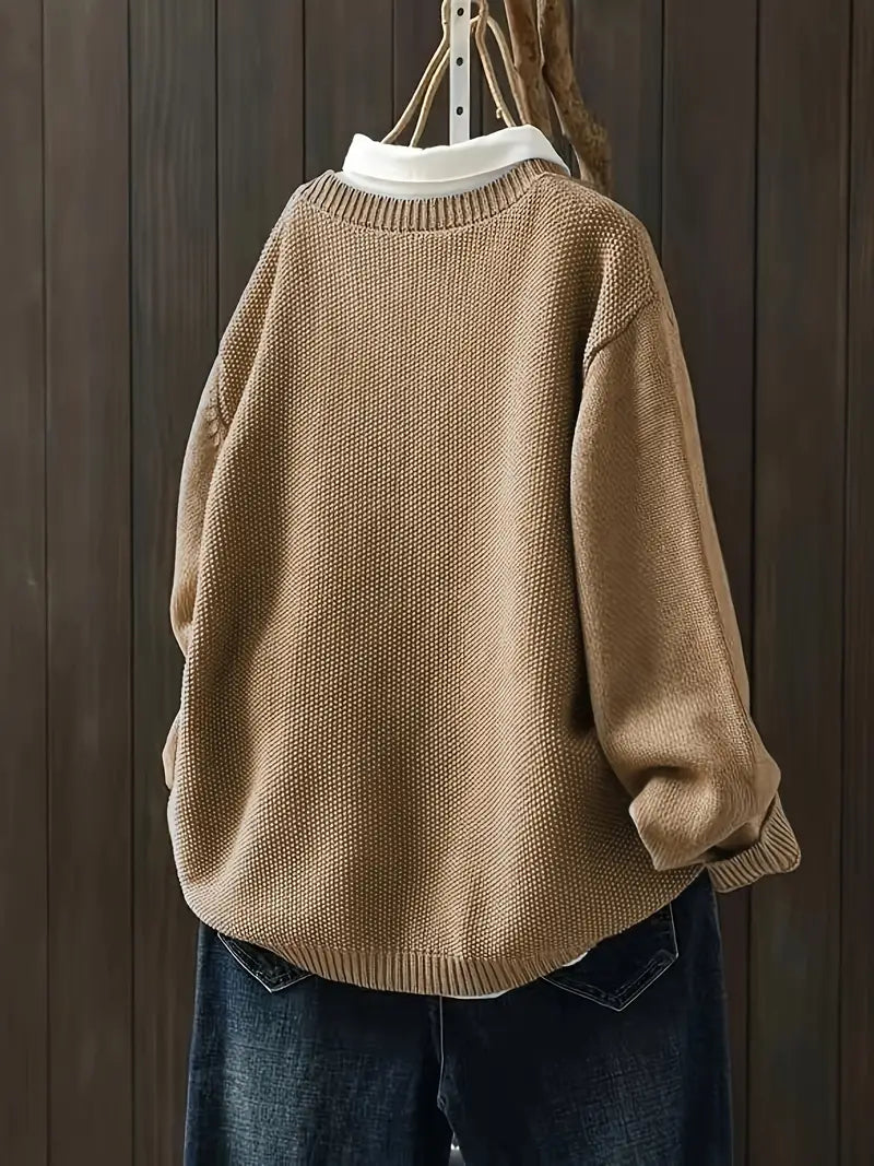 Dam Cardigan Klassisk Design Mjuk Fiber-3