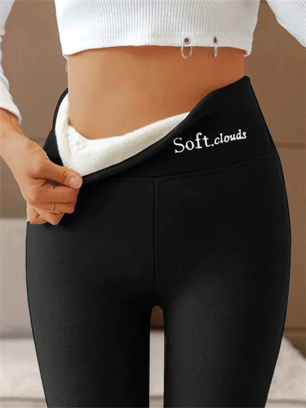 Damleggings Hög Midja Polyester och Bomull-2