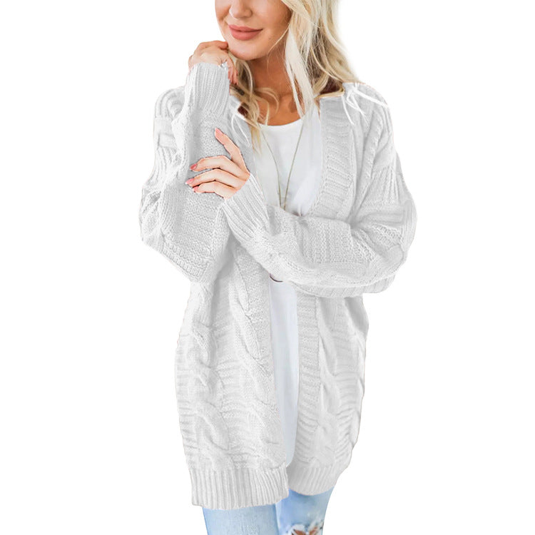 Variant image for Lång Kofta Dam Tjock Akryl för Höst och Vinter-1