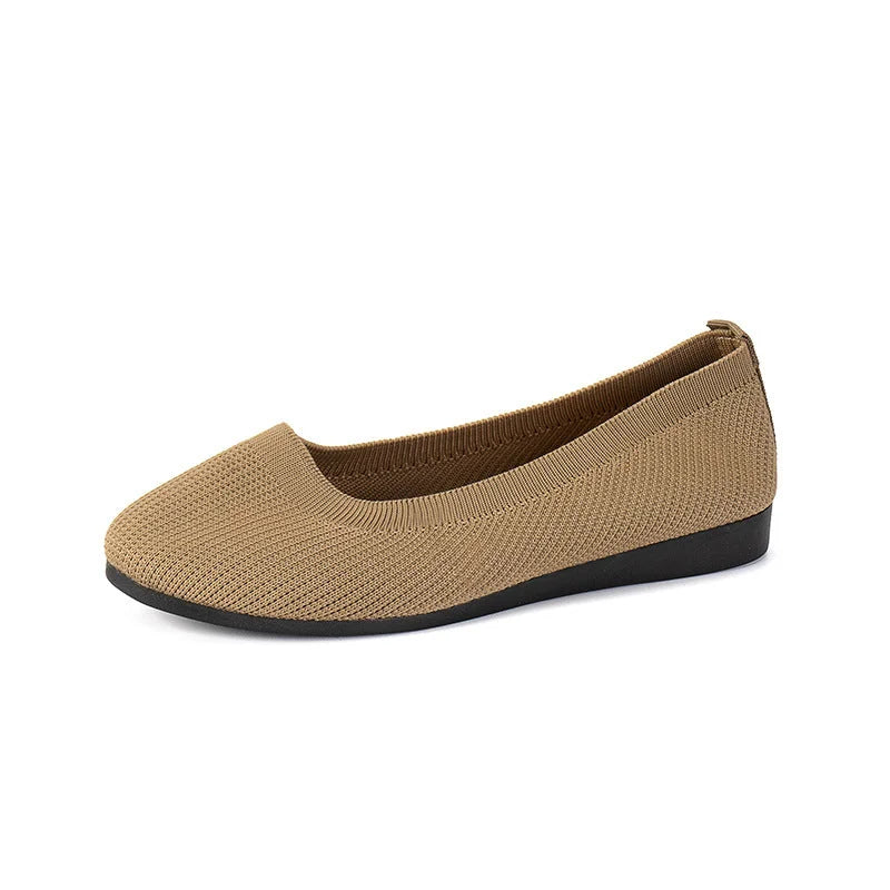 Dam Sandaler Ortopediska Platta Loafers Hållbara Material-3