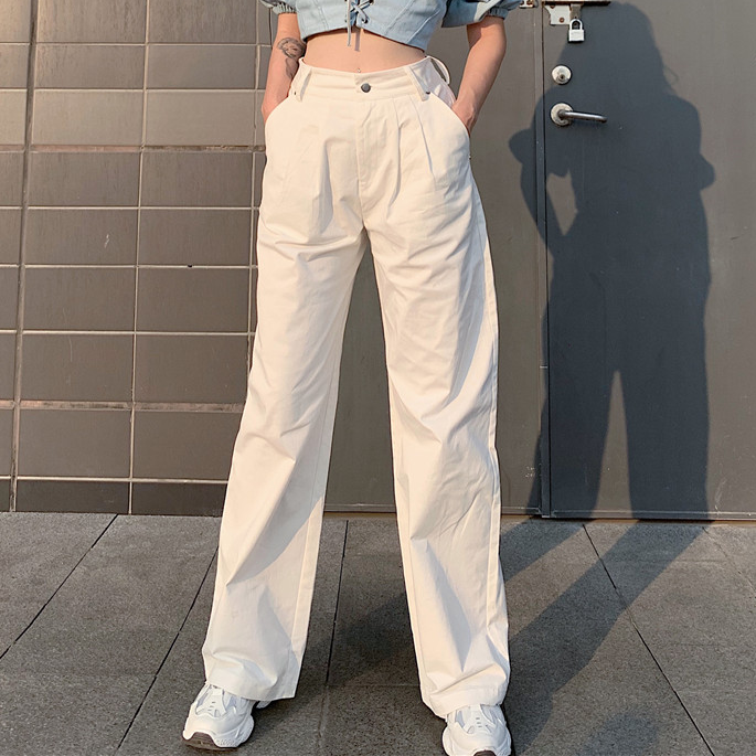 Dam Jeans Hög Midja Rak Snitt Stretch Bomull-3