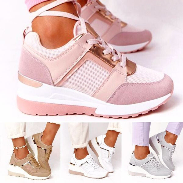 Herr Sneakers Andningsbar Mesh Design Komfortabla Skor-3