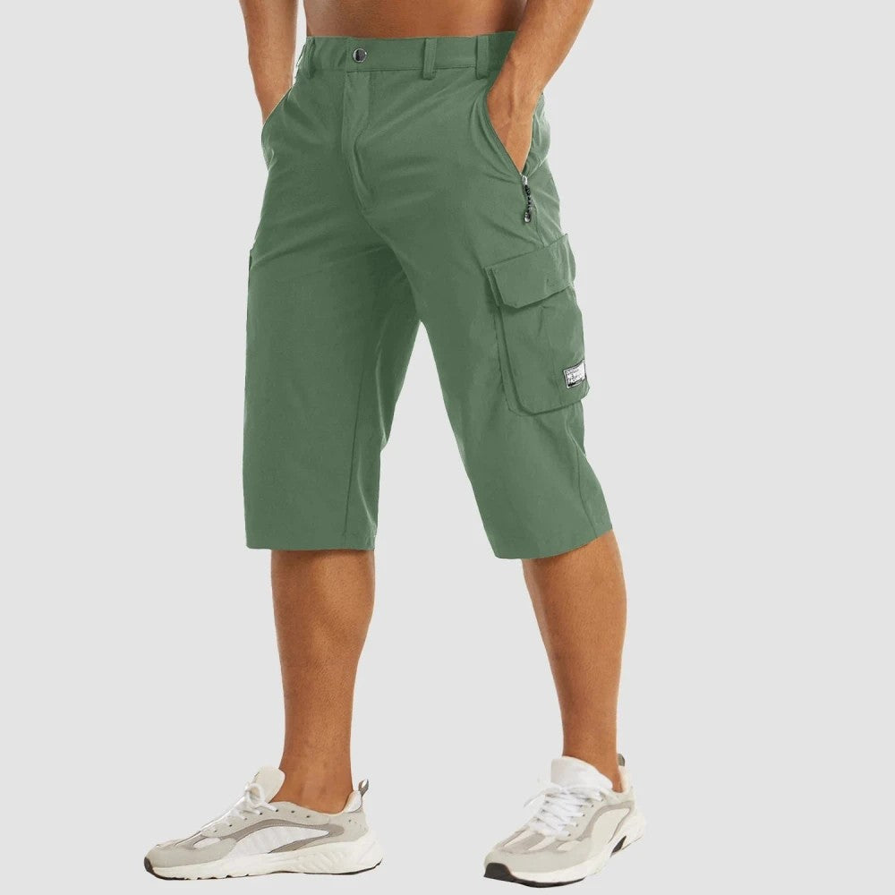 Dam Militärshorts Hög Midja Polyester-4