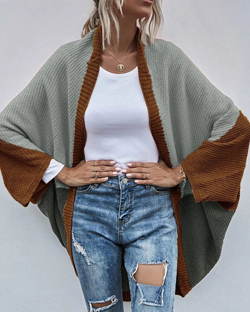 Svart Lång Kofta för Dam – Avslappnad Stickad Cardigan i 100% Akryl, Perfekt för Kalla Dagar 5