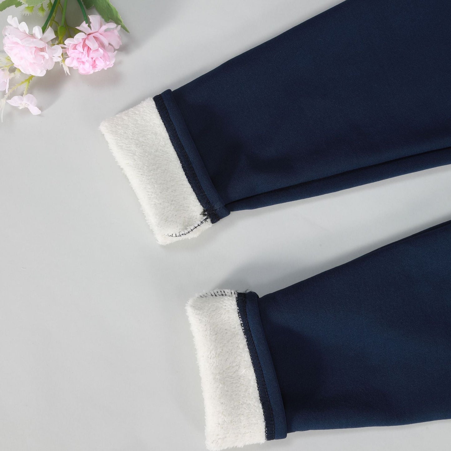 Damleggings Hög Midja Fleece Foder för Kalla Vinterdagar-6