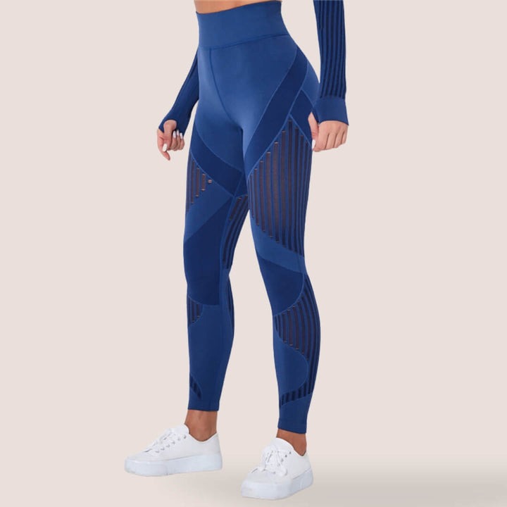 Kvinnors Leggings Anti-Cellulite Flexibelt Material 8