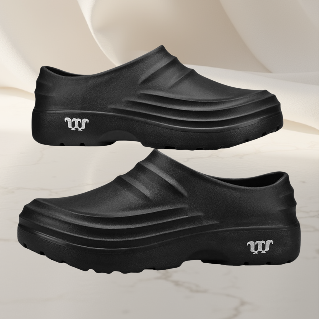 Herrens Slip-On Träskor Vadderad Komfort Trätofflor-3