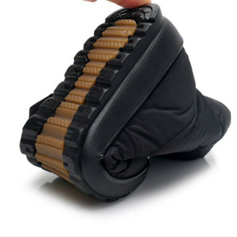 Herr Vinterskor Vattentäta Nylon med Gummisula och Mjuk Foder-4