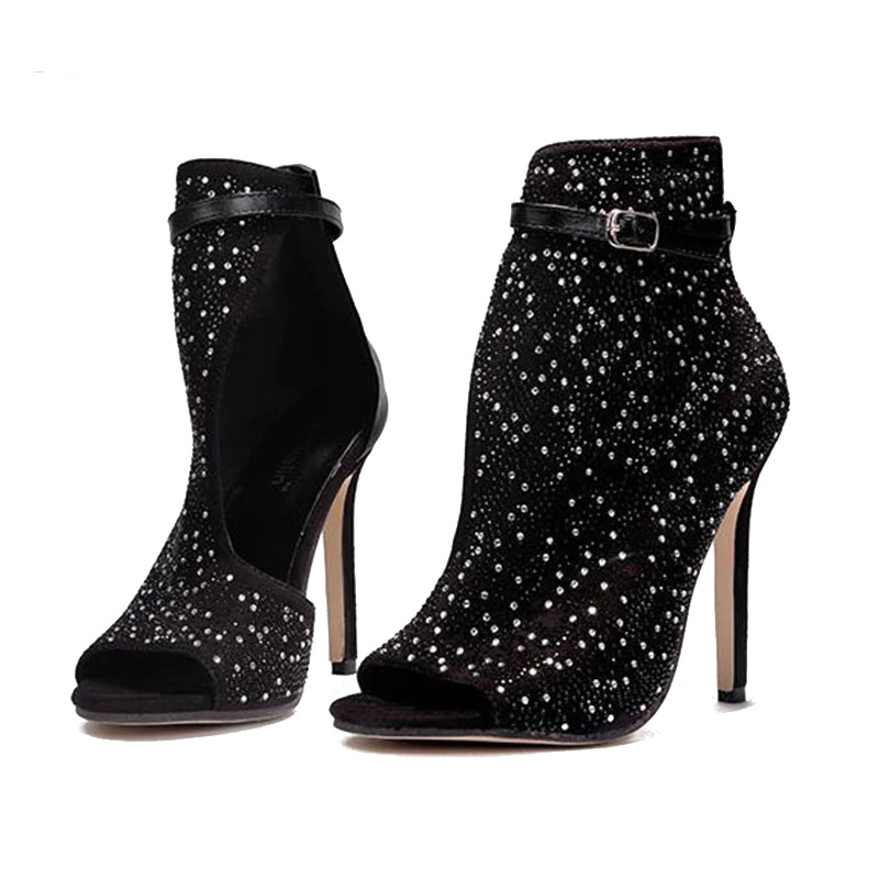 Variant image for Kvinnor Stiletto Skor Gladiator PU med Strass och Spänne-1