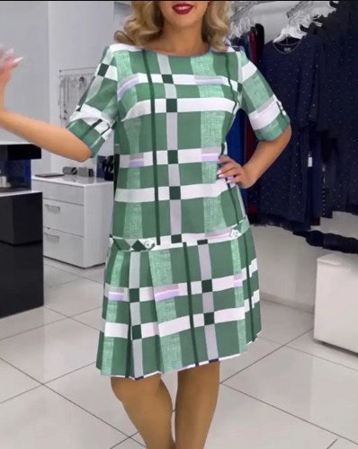 Variant image for Damklänning 3D Effekt Avslappnad Polyester Fina Dam Klänningar-3